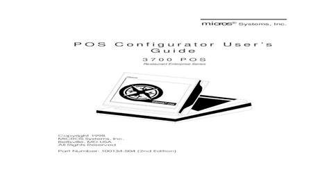 3700 Pos Micros User Manual Programming PDF PDF