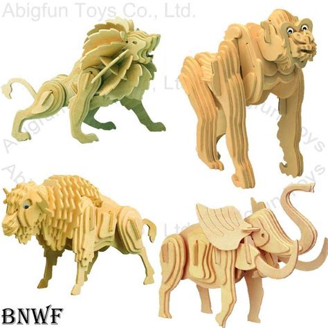 3D Wooden Animal Patterns Free Printable