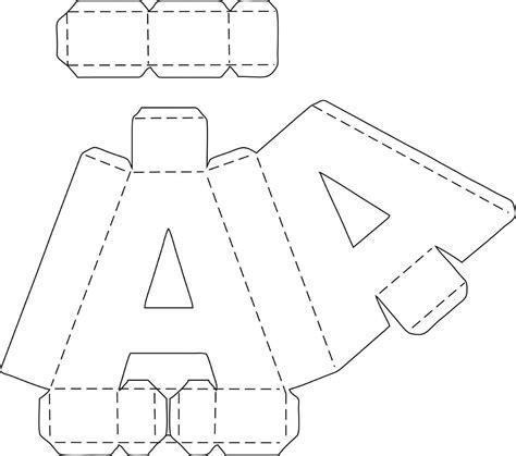 3d Alphabet Letters Template