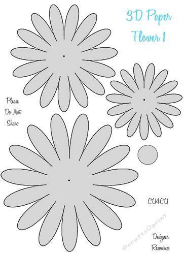 3d Flower Template Paper