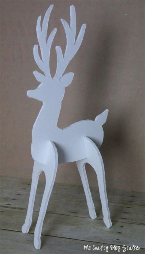 3d Reindeer Template