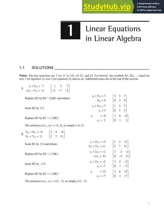 3rd Edition Linear Algebra And Its Applications Solutions Manual Epub