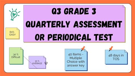 3rd Grade Exam Answer Key Doc