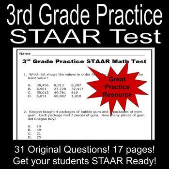 3rd Grade Staar Test Practice Texas Ebook PDF