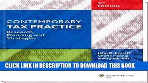 3rd edition contemporary tax practice solution manual Epub