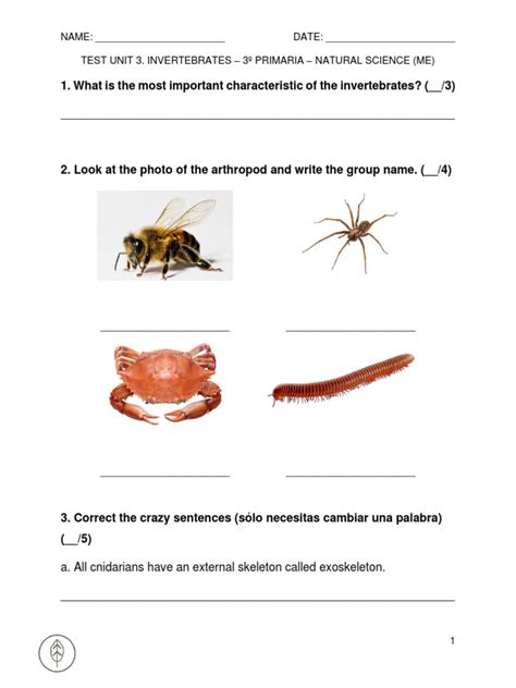 3rd grade invertebrate reports Reader