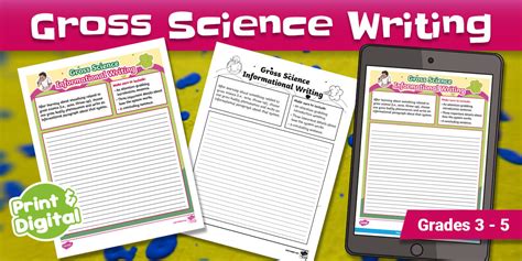 3rd grade science writing assignment PDF