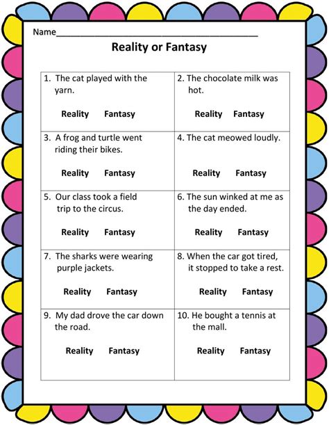 3rd grade unit 2 fantasy reality Doc