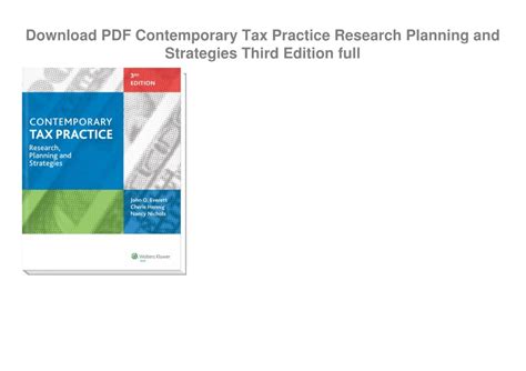 3rd-edition-contemporary-tax-practice-solution-manual Ebook Reader