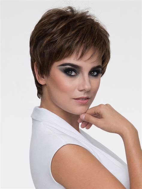 4" Straight Brown Boycuts: Monofilament Synthetic Wig for a Chic and Edgy Look in 2025