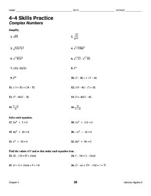 4 8 practice complex numbers answers Doc