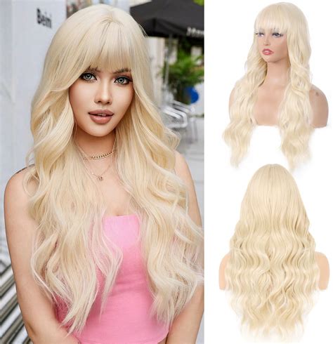 4 Best Blonde Long Wavy With Bangs Beautiful Wigs 2025