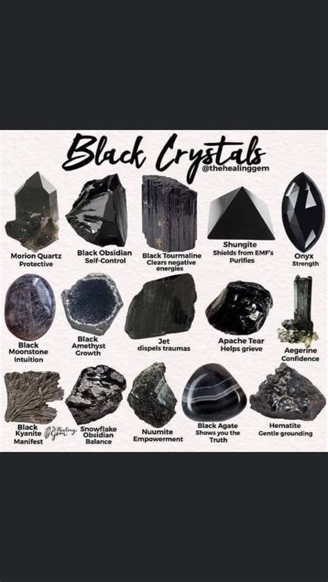 4 Black Crystals & Their Enchanting Properties