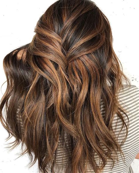 4 Chocolate Brown Hair Color Ideas with Caramel Highlights