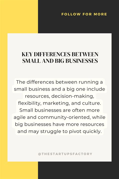 4 Key Differences Between Small Business and Big Business