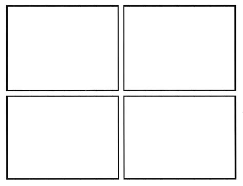 4 Panel Comic Template