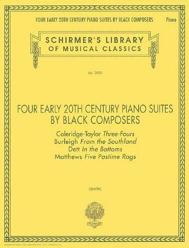 4 SUITES BLACK COMPOSERS 4 EARLY 20TH CENTURY PIANO SUITES Reader