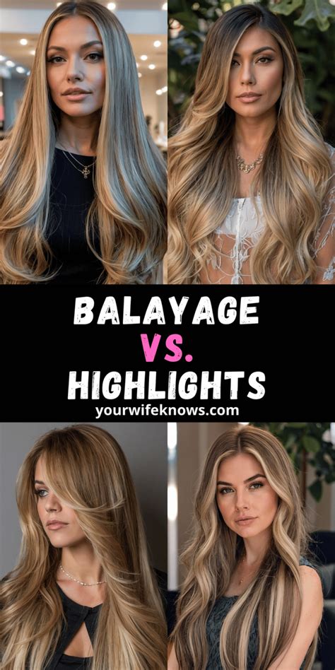 4 Striking Differences: Balayage vs. Highlights on Dark Hair