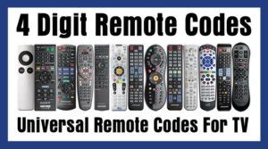 4 digit universal remote codes Kindle Editon