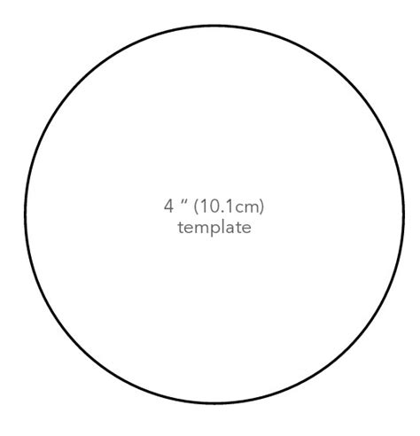 4 inch cut out circle template Doc