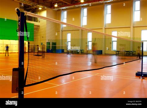 4 indoor badminton courts: