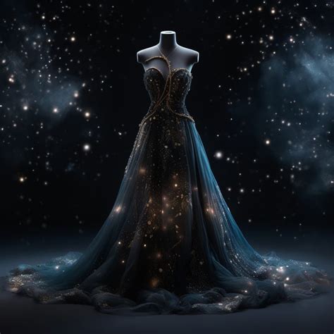 4. The Sophisticated Enchantment of the Starry Night Dress