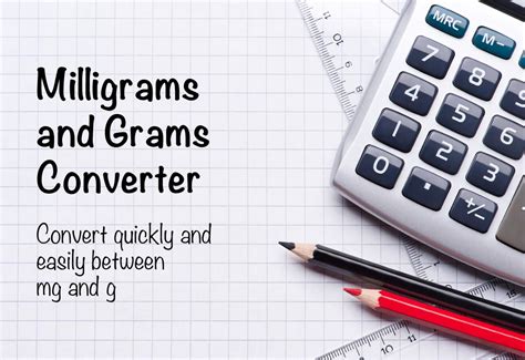 4.6 mg to Grams: A Comprehensive Guide