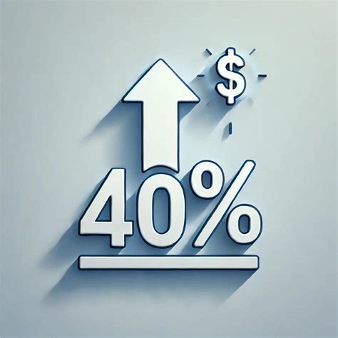 40% increase in revenue