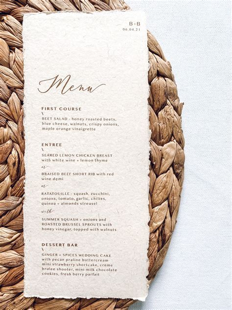 40 paper menu