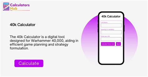 40K Calculator: Your Comprehensive Guide for Precision Planning