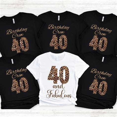 40th Birthday Group Shirts: Celebrate the Milestone in Style