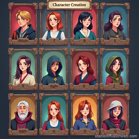 411: Character Choice Screen RPG