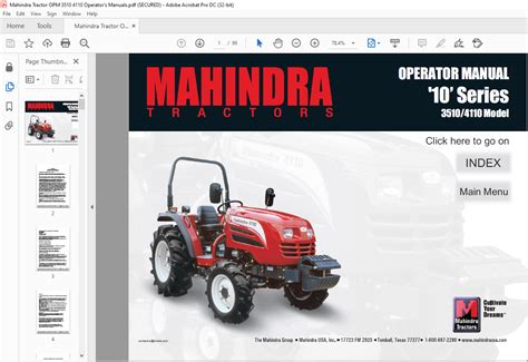 4110 MAHINDRA TRACTOR MANUAL Ebook Kindle Editon