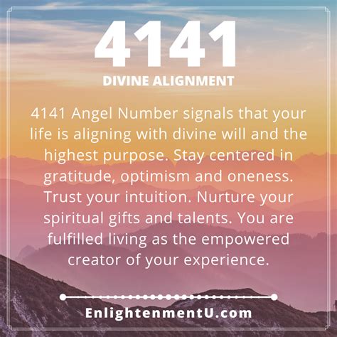 4141 Angel Number: A Symbol of Manifestation and Divine Guidance