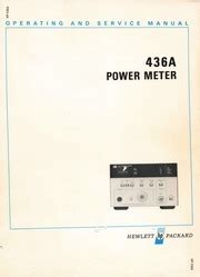 436a power meter manual Reader