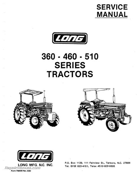 460 Long Tractor Manual Ebook Kindle Editon