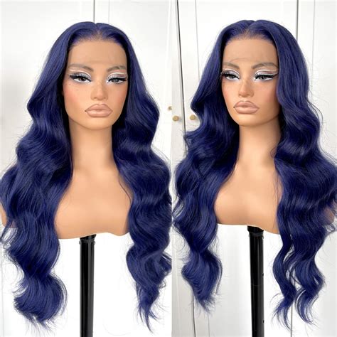 47 Amazing Dark Blue Wigs That Will Make You Stand Out