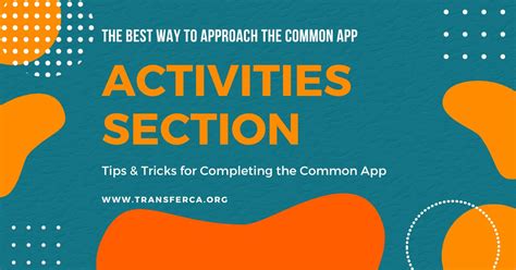 47 Extraordinary Common App Activities Section Ideas for College Admissions