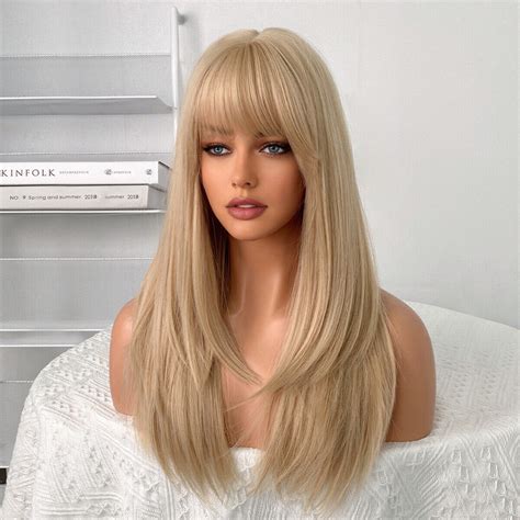 47 Fantastic Straight Blonde Wigs With Bangs for 2025