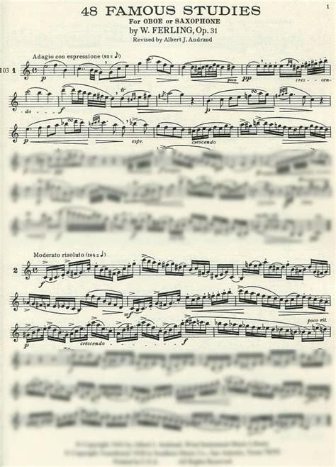 48 famous studies for oboe Epub