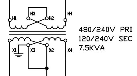 480v to 240v transformer wiring diagram Doc