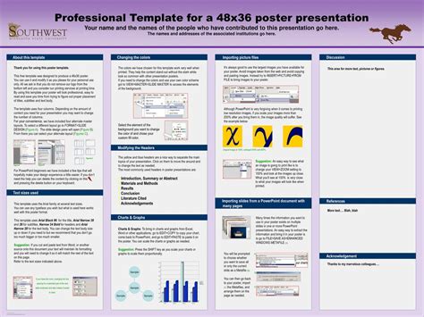48x36 Poster Template Ppt