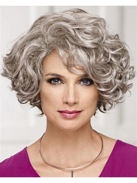 49 Killer Curly Synthetic Gray Wigs for Older Women in 2023