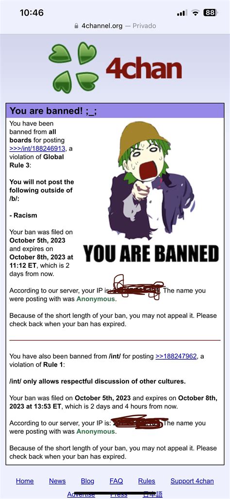 4chan banned