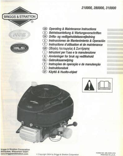 4hp briggs and stratton engine manual PDF