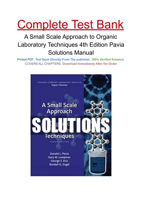 4th Edition Pavia Solutions Reader