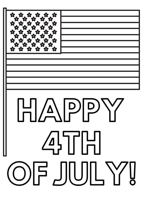 4th Of July Coloring Pages Free Printable