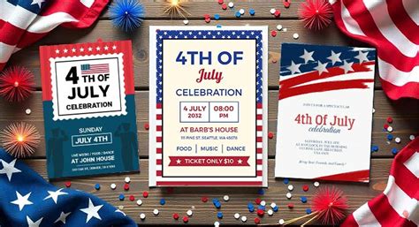 4th Of July Invitation Templates
