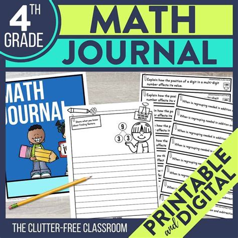 4th grade everyday math journal printables PDF