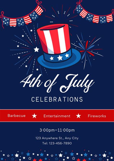 4th of july flyer templates Reader
